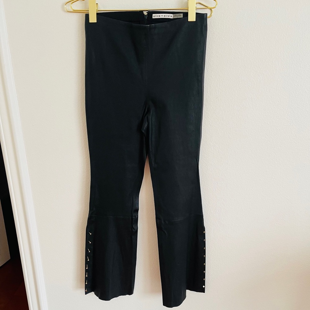Alice & Olivia leather pants